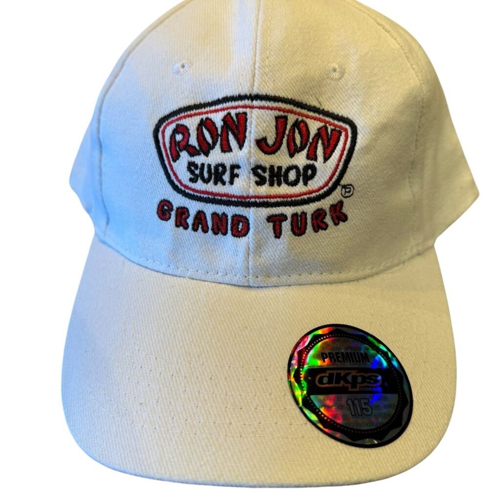 Ron Jon Surf Shop Grand Turk White Cap with Adjustable Back NWT